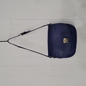 Perfect Sized Dooney & Bourke Blue Saddle Bag